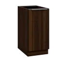 SIS - 4D spodní skříňka, 1-dveřová, pravá, 870x400x600, ořech královský